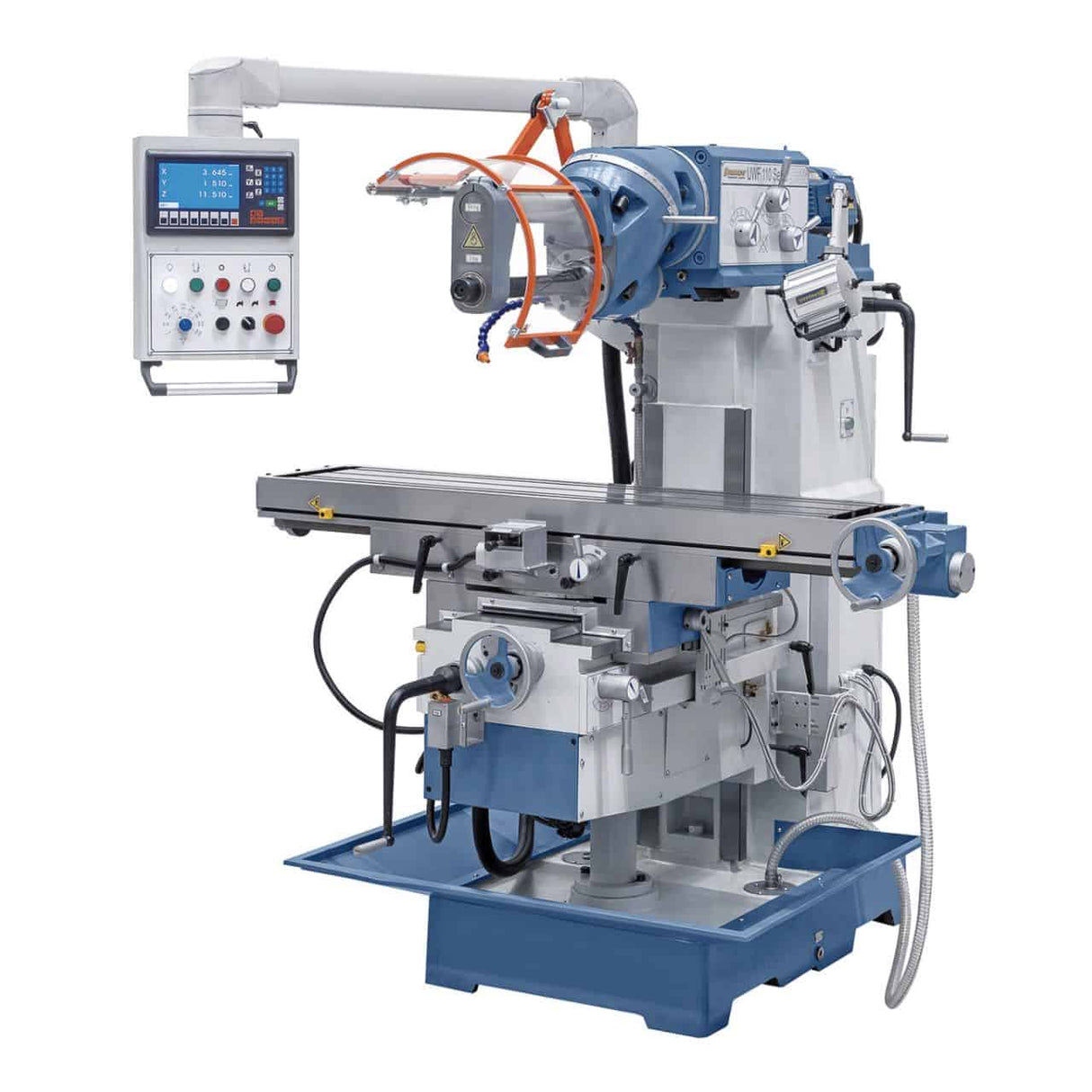 Bernardo Universal Milling Machine UWF 110 Servo with 3-axis DRO